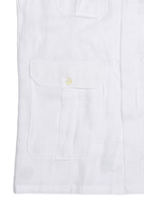 Safari Linen Overshirt White — Handmade Italian Linen Shirt | Cordone1956