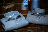 Light Blue Linen Blend Denim shirt