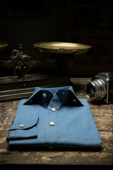 Denim Azure Shirt Handmade