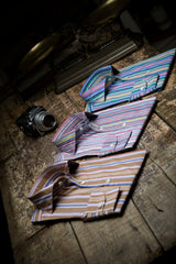 Bold Multi Striped Brown Poplin Shirt Handmade