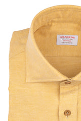 Gstaad — Mustard Thomas Mason Flannel Shirt | Cordone1956