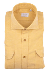 Gstaad — Mustard Thomas Mason Flannel Shirt | Cordone1956