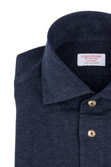 Polo Camicia Jersey Bianca Fatta a Mano