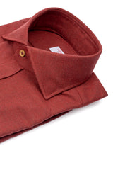 Cortina — Rust Thomas Mason Flannel Shirt | Cordone1956
