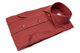 Cortina — Rust Thomas Mason Flannel Shirt | Cordone1956