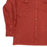 Cortina — Rust Thomas Mason Flannel Shirt | Cordone1956