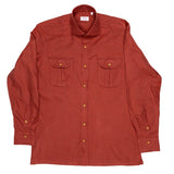 Cortina — Rust Thomas Mason Flannel Shirt | Cordone1956