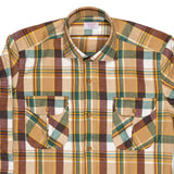 Aspen — Beige and Green Check Thomas Mason Flannel Shirt | Cordone1956