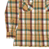 Aspen — Beige and Green Check Thomas Mason Flannel Shirt | Cordone1956