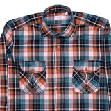 St. Moritz — Pink and Teal Check Thomas Mason Flannel Shirt | Cordone1956