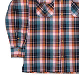 St. Moritz — Pink and Teal Check Thomas Mason Flannel Shirt | Cordone1956