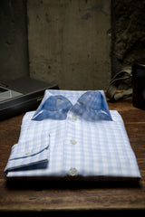 Check Twill Shirt Azure