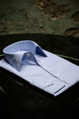 Striped Popeline Shirt Azure