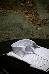 Camicia Righe Popeline Blue e Bianca 