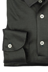 Polo Verde Manica Lunga  One Piece  Filo di Scozia