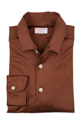 Polo Rust Long Sleeve One Piece  Filo di Scozia