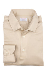 Polo Beige Long Sleeve One Piece  Filo di Scozia