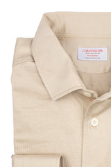 Polo Beige Manica Lunga  One Piece  Filo di Scozia