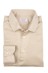 Polo Beige Manica Lunga  One Piece  Filo di Scozia