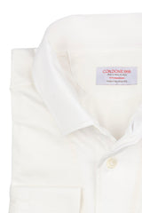 Polo White Long Sleeve One Piece  Filo di Scozia