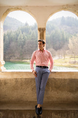 Azure Cotton Summer Trousers