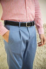 Azure Cotton Summer Trousers