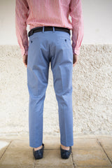 Azure Cotton Summer Trousers