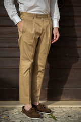 Brown Cotton Summer Trousers