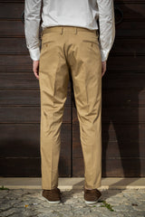 Brown Cotton Summer Trousers