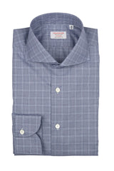 Navy Prince of Wales Check Shirt