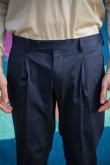 Blue Cotton Summer Trousers