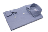 Navy Houndstooth Twill Shirt