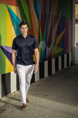 White Cotton Summer Trousers