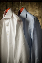 White Royal Oxford Solid Shirt Handmade