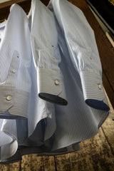 Light Blue Striped Poplin Shirt