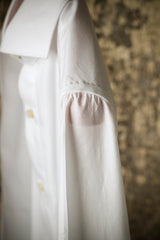 White Twill Solid Shirt Handmade
