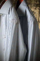 Blue Double-Stripe Poplin Shirt