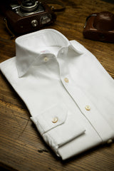 White Royal Oxford Solid Shirt Handmade