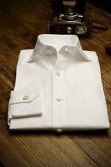 White Royal Oxford Solid Shirt Handmade