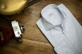 Light Blue Striped Poplin Shirt