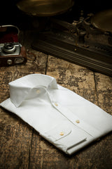 White Panama Solid Shirt Handmade