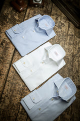 White Panama Solid Shirt Handmade