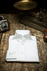 White Twill Solid Shirt Handmade