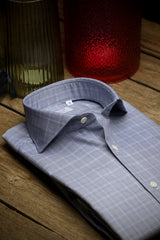 Navy Prince of Wales Check Shirt