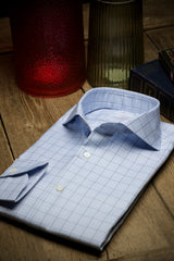 Light blue Prince of Wales windowpane
