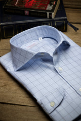 Light blue Prince of Wales windowpane