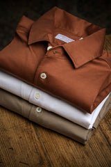 Rust Long Sleeve Interlock Polo