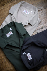 English Green Long Sleeve Interlock Polo