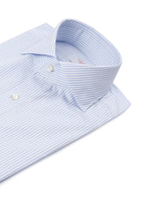 Light Blue Striped Poplin Shirt