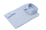 Striped Shirt with Tonal Collar and Cuff